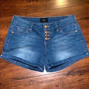 Blue jean shorts
